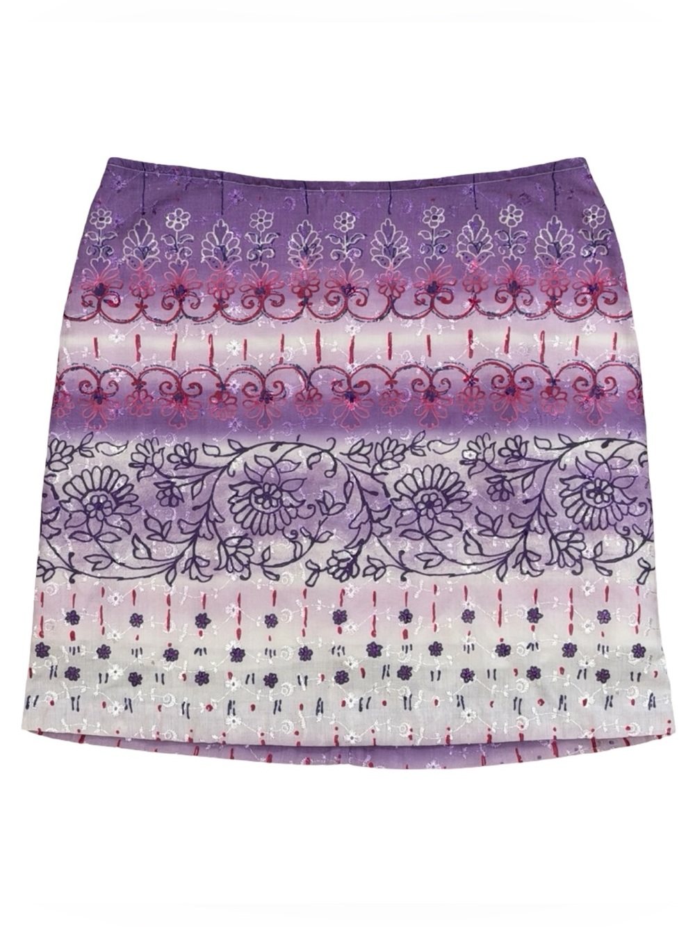 Y2K Exact Change Floral Mini Skirt